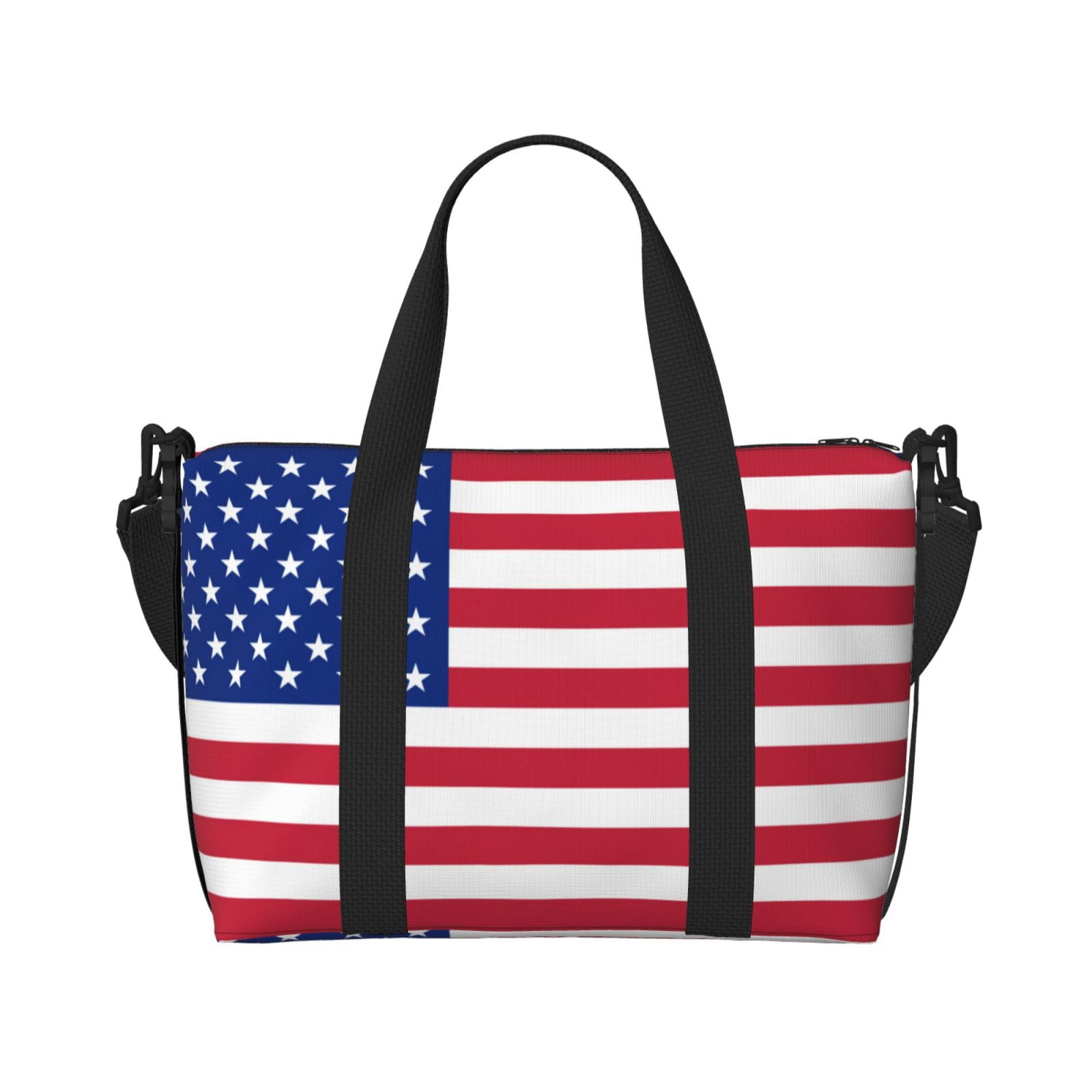 Travel Duffel Bag Love America Sports Tote Gym Bag Shoulder Weekender Overnight Bag For Women Men