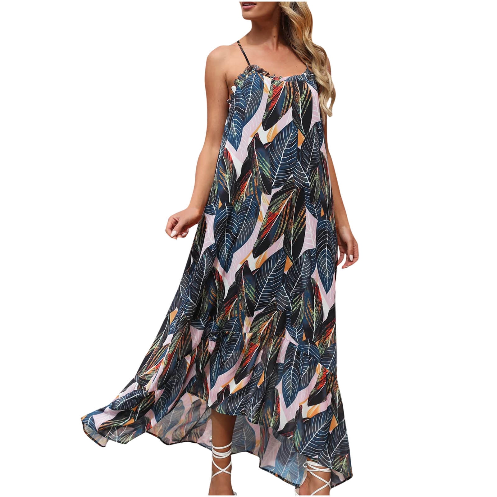Women's Vintage Boho Slip Dress Casual 