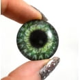 thumbnail image 3 of Steampunk Gear Glass Eyes in Olive Green, 3 of 7