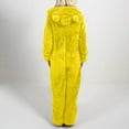 thumbnail image 6 of Moxiu Womens Plush Hooded Jumpsuit Sherpa Fuzzy Pajamas Long Sleeve Cute Cat One Piece  one-piece  Winter Warm Rompers Sleepwear 2023, 6 of 6