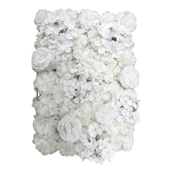 Muro De Flores Artificiales Premium  Caja 8pz Nieve DECO  PVC Nieve