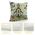 thumbnail image 4 of Creowell Easter Religious Cross Decorative Throw Pillow Covers , Lamb Church Faith Bless This Home All Who Enter Outdoor Home Decor, Oh Come Let Adore Him Christian Jesus Couch Cushion Case，Multi-Size, 4 of 5