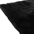 thumbnail image 6 of 5' x 7' Black Shag Sheepskin Washable Area Rug, 6 of 12