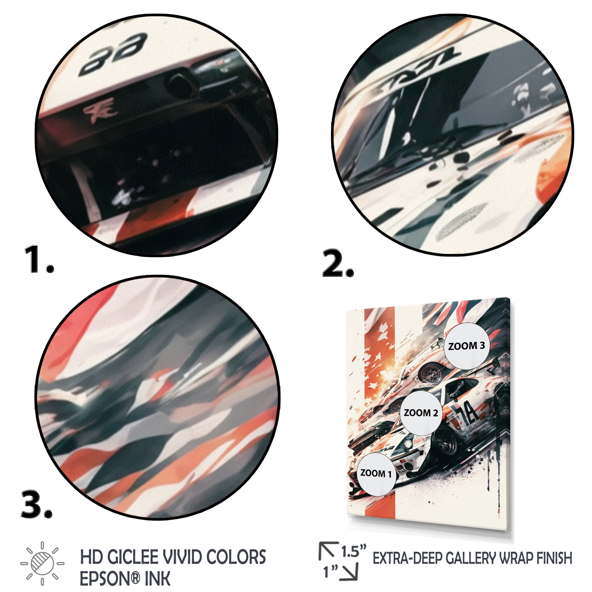 Designart Tokyo Japan Driving Car I Canvas Wall Art