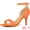 Orange, variant on Women's Glitter Ankle Strap Stiletto Heel Sandals Champagne Gold 9