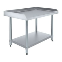 AmGood 24" x 36" Stainless Steel Equipment Stand | Height: 24" | Commercial Heavy Duty Grill Table