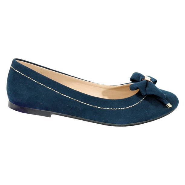 Zapato Flats Balerina Casual Niña Mujer T-24 Color Dzn Marino 124 Kuali Shoes Piso Comodos