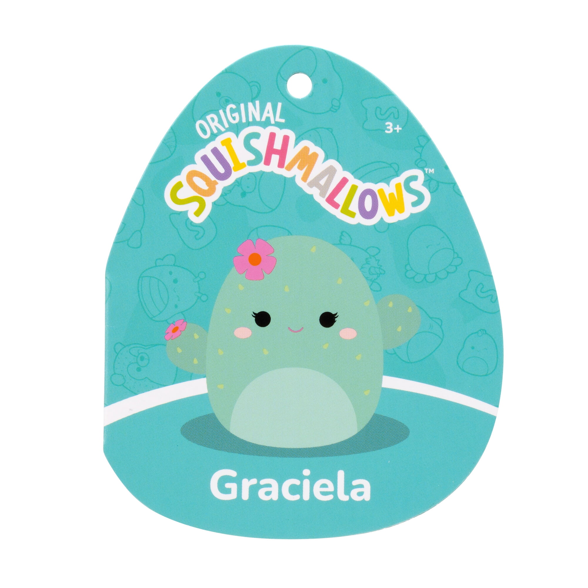 Squishmallows 7.5" Plush - Graciela the Mint Barrel Cactus with Pink Flowers