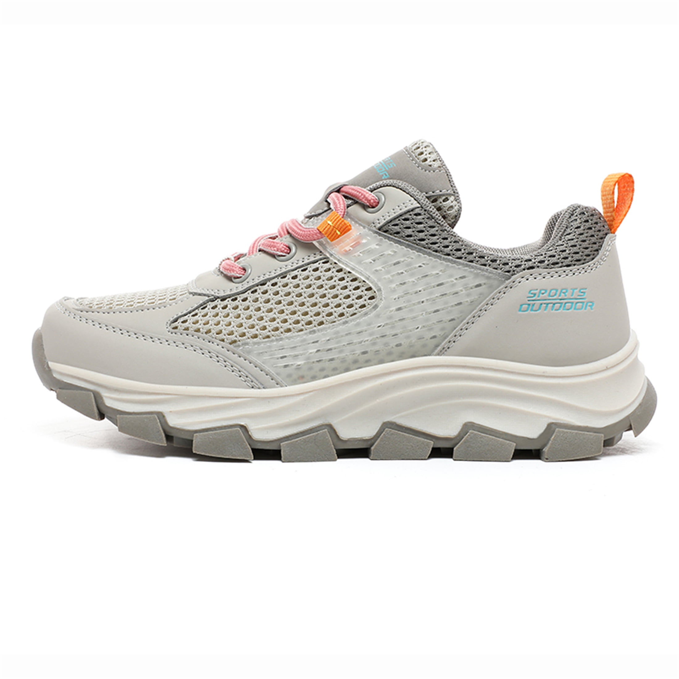 YOURDIARY Womens Mens Hiking Shoes Comfortable Lightweight Breathable Anti-Slip Outdoor Walking Shoes Sneakers