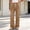 Brown, variant on Denim Pants for Women Drawstring High Waisted Straight Leg Jeans with Multiple Pockets Casual Daily Wear Fall Outfits Fashion Clothing