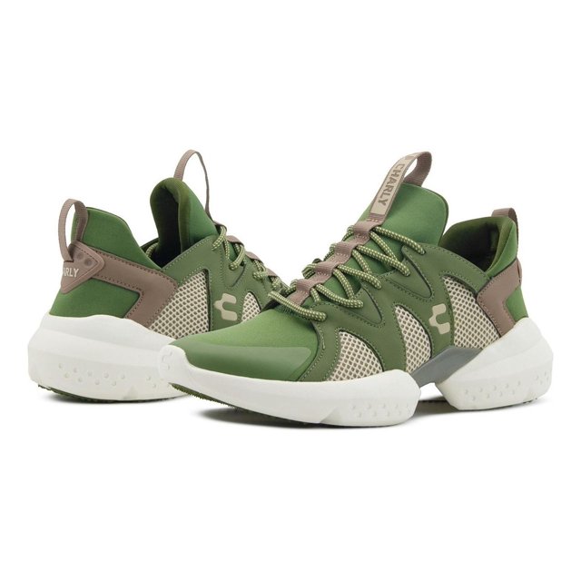 Tenis Charly Dakar Deportivos Walking Verde/Beige 25-29 Esmeralda 25.5