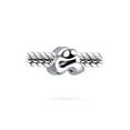 thumbnail image 3 of Bling Jewelry Womens Sterling Silver Mother Loving Family Love & Flower Heart Words My Wife Charm Bead for Bracelet (Set), 3 of 5