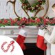 thumbnail image 1 of Guirnalda festiva Fiudx Decoraciones navideñas iluminadas en rojo, 1 of 7