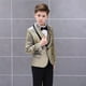 thumbnail image 4 of Conjunto de vestido Formal para niños, traje de flores de Color degradado, traje de boda de pasarela, Blazer, chaleco, pantalones, atuendo de 3 piezas, 4 of 5