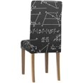 thumbnail image 4 of RYLABLUE School Mathematical Formulas Stretch Chair Cover Protector Seat Slipcover for Dining Room Hotel Wedding Party Set of 4, 4 of 5