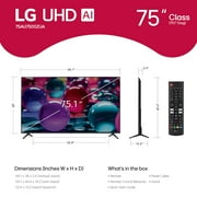 LG 75 4K UHD UA75 AI Smart TV, 75UA7500