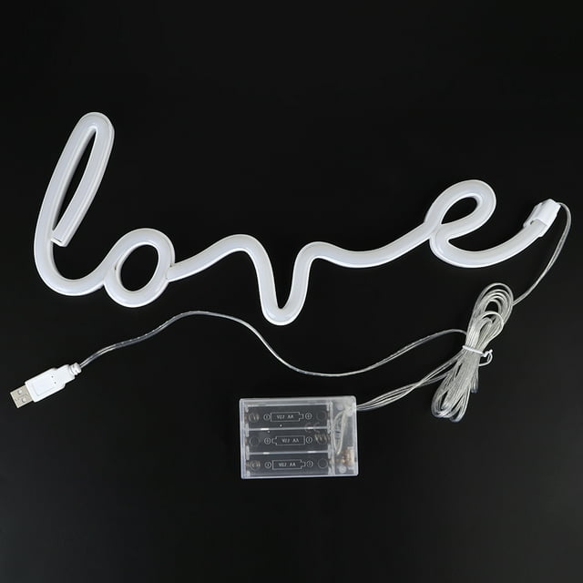 Light Decor, Low Energy Consumption Long Life Usb Adapter Letter Light, Durable For Family Balcony Bedroom Living Room