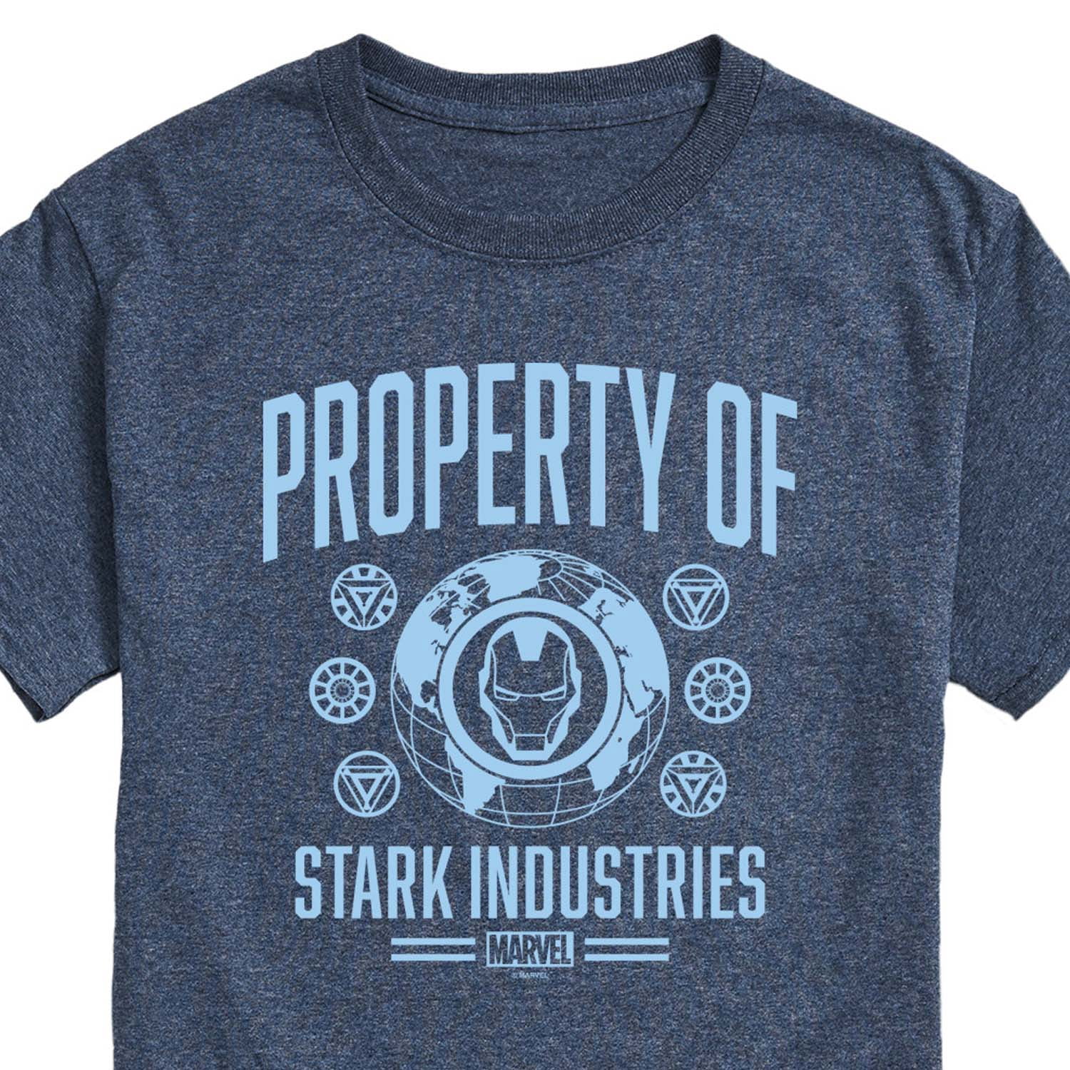 Marvel Iron Man - Property Of Stark Industries - Men's Short Sleeve Graphic T-Shirt