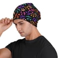 thumbnail image 3 of Gaeub Colorful Pumpkin Faces Print Beanie Hats for Men Women,Winter Caps,Knit Cuffed Beanie,Cuffed Cap,Great for Winter Activities, 3 of 7