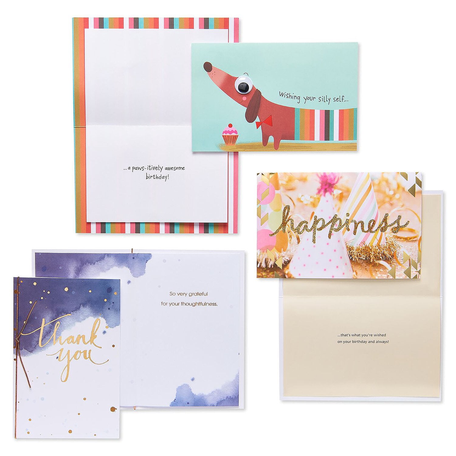 American Greetings Handmade All Occasions Greeting Cards, with Envelopes 3" x 8.25" (24 Count)