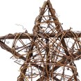 thumbnail image 2 of Estrella de árbol de Navidad natural de ratán de 10 pulgadas iluminada para decoración del hogar interior, 2 of 8