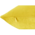 thumbnail image 5 of Clara Clark Plush Solid Decorative Microfiber Square Throw Pillow Cover with Throw Pillow Insert for Couch, Yellow, 20"x20"", 4 Piece Decorative Soft Throw Pillow Set, 5 of 8