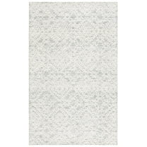 SAFAVIEH Ebony Agnes Geometric Area Rug, Ivory/Grey, 5' x 8'