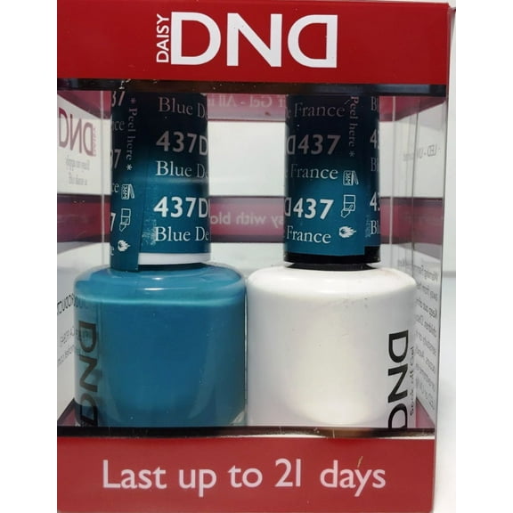 DND Nail Polish Gel & Matching Lacquer Set (437 - Blue De France)