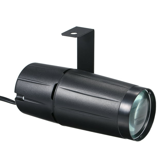 Loewten Mini Beam Spot Stage Light Black Plastic Metal Mount AC90-240V 10W LED