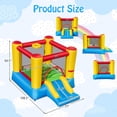 thumbnail image 3 of Costway Inflatable Bouncer Kids Slide Bounce House for Indoor Outdoor without Blower, 3 of 10
