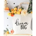 thumbnail image 3 of Dream Big Cotton Canvas Tote Bag, 3 of 4