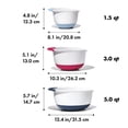 thumbnail image 4 of OXO Good Grips 3-Piece Mixing Bowl Set â Blueberry, Jam & Seltzer Handlesâ, 4 of 5