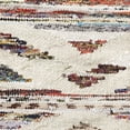 thumbnail image 4 of HomeRoots 486959 8 x 10 ft. Geometric Resistant Rectangle Area Rug, White & Southwest Palette, 4 of 5