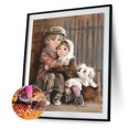 thumbnail image 1 of Cuadros Decorativos 5D Diamond Painting Farmland Cute Kid DIY Imagen redonda Decoración para el hogar (ASZ126) DQrwqpou Nuevos Originales, 1 of 9