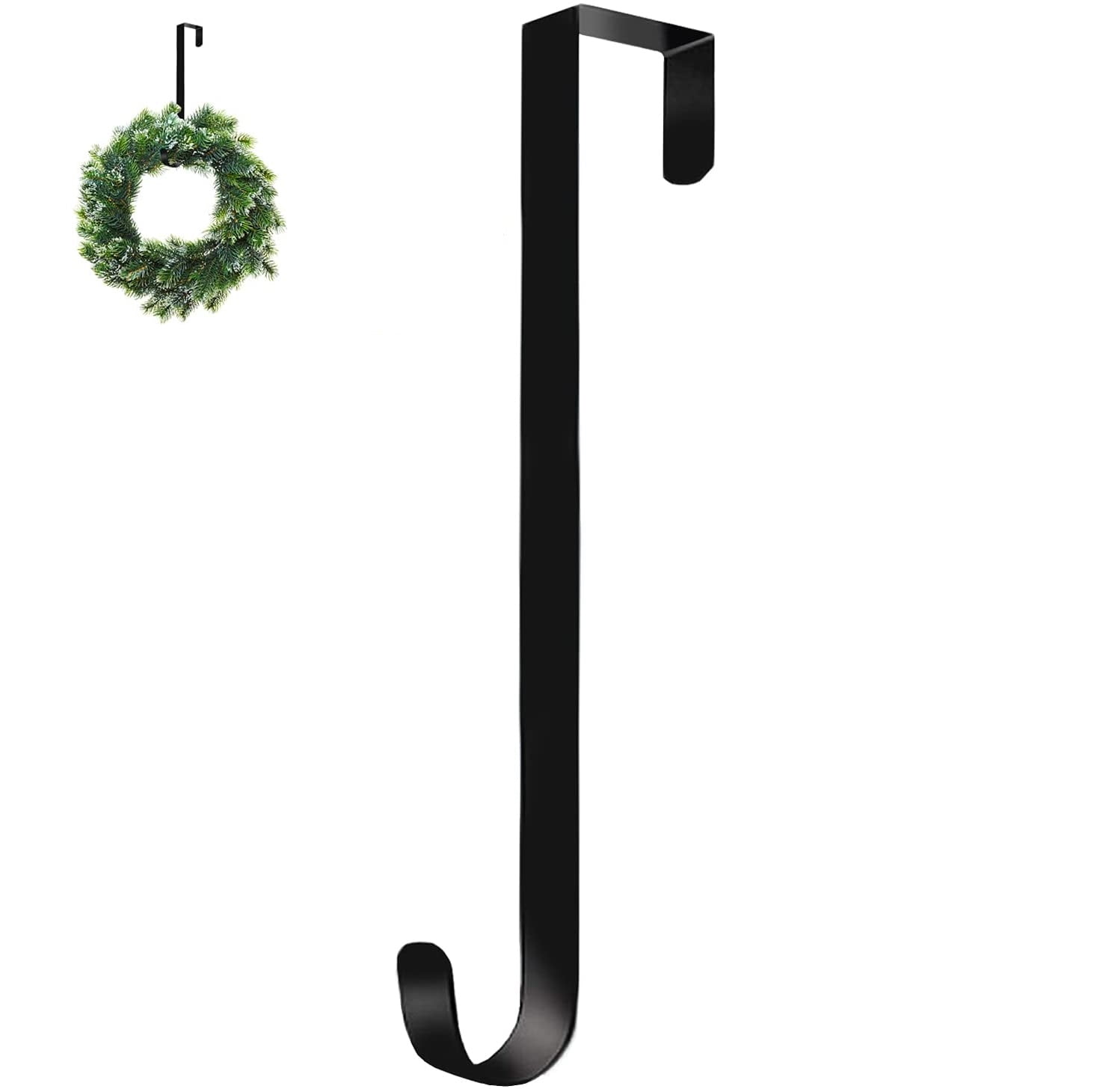ZYH Wreath Hangers for Front Door, Metal Wreath Hooks 15inch Over The