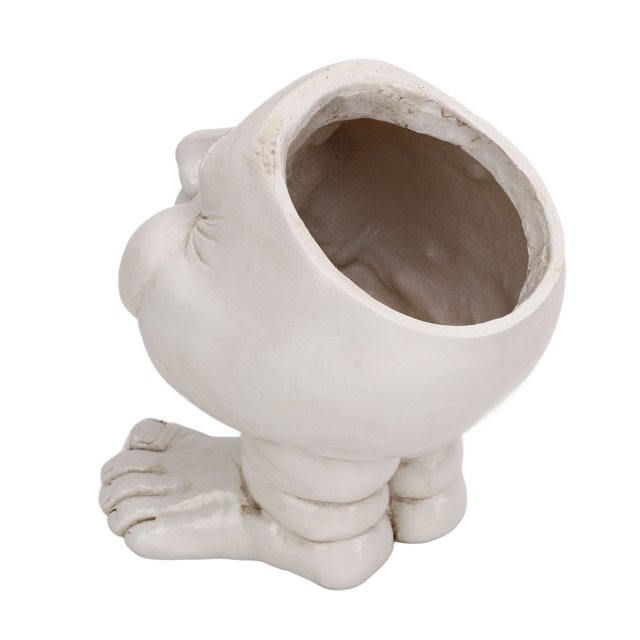 Maceta de estatua maceta de cara resistente al color resina segura detalles pintados a mano personalizados para decoración de jardín ANGGREK Otros