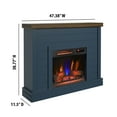 thumbnail image 6 of duraflame® Shiplap Wall Mantel Electric Fireplace, Fontana Blue, 6 of 16