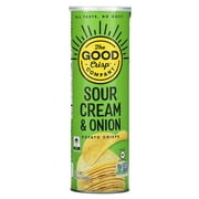 The Good Crisp Company, Potato Crisps, Sour Cream & Onion, 5.6 oz Pack of 2