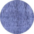 thumbnail image 1 of Ahgly Company Indoor Round Abstract Blue Modern Area Rugs, 7' Round, 1 of 4