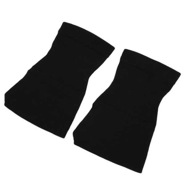 1 par/juego de muñequera protectora para túnel carpiano, guantes sin dedos para artritis, color negro