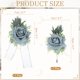 thumbnail image 2 of Juego de Corsage de Muñeca y Boutonnières Gris Uxcell, Corsage de Flores Artificiales para Boda Novia Novio Ceremonia Aniversario Baile Fiesta, 2 of 6