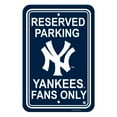 thumbnail image 2 of Garage Parking Sign - MLB Baseball - New York Yankees - Yankees Fans Only, 2 of 2
