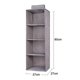 thumbnail image 5 of Organizador de armario colgante de 3 estantes con 1 cajón de ropa interior/calcetines, ahorro de espacio, bolsa colgante de almacenamiento de tela plegable, 5 of 5