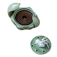 thumbnail image 3 of Soporte de Quemador de cerámica Zulema Ciervo Lotus Budista para Decoración del hogar, 3 of 8