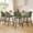 Green, variant on CDCASA Counter Height Bar Stools with Back Sets of 2, 360°Swivel Upholstered Barstools with Metal Legs, 27" Seat Height Bar Stool for Kitchen Island, Light Flax