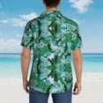 thumbnail image 6 of Soccer Hawaiian Shirts For Men, Summer Short-Sleeve Relaxed-Fit Button-Down Shirts Small, 6 of 9