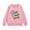 Pink, variant on Boys Sweatshirts Childrens Retro Letter Print Crew Neck Long Sleeve Pullover Hoodless Top Black 3-4 Years