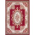 thumbnail image 1 of Infinity Home 84605 5 x 7 ft. Miami Medallion Centre Traditional Area Rug - Red, 1 of 4