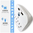 thumbnail image 3 of Regleta de alimentación aprobada por cruceros - Protector sin sobretensiones para cruceros con 2 salidas USB - Cruise Ship Essentials 2024 para Carnival, Princess, Norwegian, Holland America, MSC y la, 3 of 5