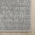 thumbnail image 7 of Well Woven Abstract Nightscape Modern Geometric Flat-Weave Gray 9'10" x 13' Area Rug, 7 of 7